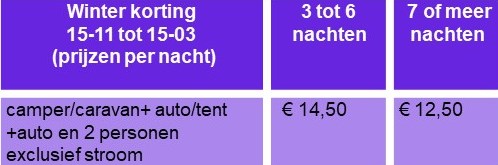 prijslijst winter 4 weken nl 2024 gew