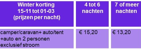 prijslijst winterkorting 2025 nl