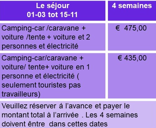 Prijslijst fr 4 weken 2026