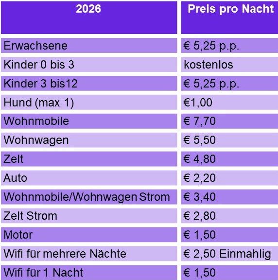 prijslijst normaal du 2026