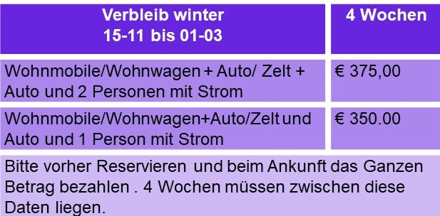 prijslijst winter 4 weken 2026 du