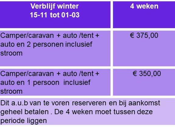 prijslijst winterkorting 2026 nl