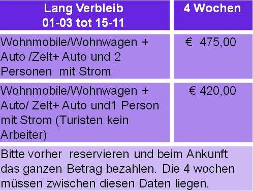 Prijslijst du 4 weken 2026 Prijslijst du 4 weken 2026